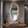 LED Spiegel unregelmäßig 45 x 100 cm – Beleuchteter Design Produktbild-Vorschau 3