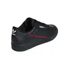 A black Adidas sneaker with red accents on a white background. Anteprima dell’immagine prodotto