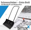Bituxx Schneeschieber mit Bügelgriff und Laufrollen 80cm Produktbild-Vorschau 2