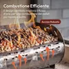 CASABEL Braciere Pellet & Granuli Spesso, 50cm, Cap. 7kg, Anteprima dell’immagine prodotto 6