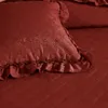 rote Bettdecke gesteppt doppelseitige Bettdecke 160x220CM Produktbild-Vorschau 5