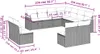 vidaXL 11-tlg. Garten-Sofagarnitur mit Kissen Schwarz Poly Produktbild-Vorschau 3