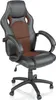 A black and brown racing style office chair on a white background. Produktbild-Vorschau