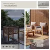 tectake® Garten-Loungesessel Boka, lasiertes Holz, 120 kg Produktbild-Vorschau 7