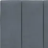 vidaXL Coussin de tête de lit "Hanko" gris foncé 200 cm Voir les images du produit 9