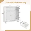 Kúpeľňová skrinka COSTWAY, spodná skrinka do kúpeľne so Náhľad obrázku produktu 6