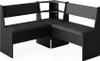 Esszimmer-Eckbank Vicco Roman Schwarz 120 x 120 cm, Model Produktbild-Vorschau 1