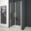 90X195cm Doppel Pendeltür Eckeinstieg Duschkabine Duschwand Produktbild-Vorschau 1