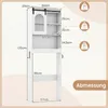 COSTWAY: Mueble para inodoro, organizador de baño estilo Vista previa de la imagen del producto 3