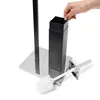 relaxdays WC-Garnitur schwarz, silber Metall Produktbild-Vorschau 5