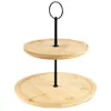 Etagere aus Bambus Kuchenplatte Kuchenständer Produktbild-Vorschau 4