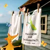 Mr. & Mrs. Panda Handtuch Theologin Leidenschaft - Weiß - Produktbild-Vorschau 2