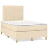 Boxspringbett mit Matratze Creme 120x200 cm Stoff Produktbild-Vorschau 1