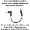 M16 Audio Adapter Kabel 30 cm – 3,5 mm Stereo Klinke Produktbild-Vorschau 2
