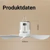 Ventilateur de camping de 40 cm avec éclairage, batterie Voir les images du produit 2