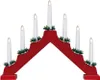 Ambiance Weihnachtsleuchter mit 7 LEDs Rot Produktbild-Vorschau 2