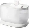 A white pet water fountain with water flowing. Produktbild-Vorschau