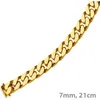 7mm Armband Armkette Panzerarmband 585 Gold Gelbgold 21cm Produktbild-Vorschau 4