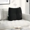 vidaXL Poduszka na plecy czarna 60 x 24 x 50 cm aksamitna Podgląd zdjęcia produktu 3