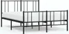 vidaXL Postel s čelem a nohou kovová 140x200 cm Náhled obrázku produktu 1