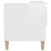 vidaXL Nočný stolík s vysokým leskom biely 50x46x50 cm Náhľad obrázku produktu 6