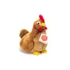 A plush toy hen sits on a white background. Produktbild-Vorschau