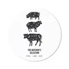 MuchoWow® Mauspad Mousepad Fleisch - Tiere - Kuh - Küche Produktbild-Vorschau 1