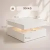 Tavolino da caffè HOMCOM, tavolo da soggiorno, bianco Anteprima dell’immagine prodotto 3