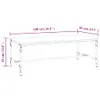vidaXL Couchtisch Braun Eichen-Optik 100x50x35 cm Produktbild-Vorschau 9