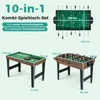 COSTWAY 10 in 1 tavolo da gioco, calcio balilla, tavolo Anteprima dell’immagine prodotto 3