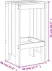 vidaXL Barová stolička 2 ks 40x36x75 cm z masívneho dreva Náhľad obrázku produktu 7