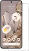 A screen protector is placed over a smartphone screen displaying a wallpaper and widgets. Produktbild-Vorschau