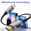 HDMI-Kabel, USB C auf DisplayPort Kabel 2M (8K@60HZ), USB Produktbild-Vorschau 2