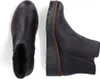 A top-down view of two black leather ankle boots on a white background. Náhľad obrázku produktu