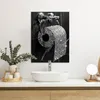 MuchoWow© Wanddeko 60x80 cm - Badezimmer Bilder WC-Rolle, Produktbild-Vorschau 5