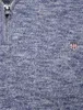 Gant Baumwolle Half-Zip-Pullover blau meliert normale Produktbild-Vorschau 4