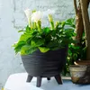 Blumentopf Mit Füßen Und Einsatz 23,6 Cm Pflanzgefäß Produktbild-Vorschau 4