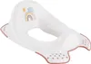 A white child's toilet seat with a rainbow and sun graphic. Anteprima dell’immagine prodotto