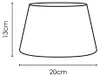 Home Sweet Home Lampenschirm aus Stoff Schwarz - 20 x 15 x Produktbild-Vorschau 5