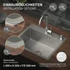 Zlewozmywak kuchenny ML-Design z wyciąganym odpływem i Podgląd zdjęcia produktu 5