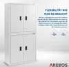 AREBOS Aktenschrank 180x90x40 cm Büroschrank Lagerschrank Produktbild-Vorschau 4