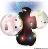 PartyFunLights Disco-Lampe mit 2 rotierenden Spiegelkugeln Produktbild-Vorschau 2