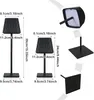 Tischlampe Kabellos, LED Tischleuchte, Dimmbar Touch Akku Produktbild-Vorschau 6