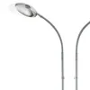 A close-up view of two silver gooseneck lamps with white light covers, against a white background. Produktbild-Vorschau