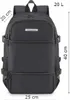 Zagatto ZG847 Szwarz Sac à dos de voyage pour avion Sac à Voir les images du produit 4