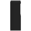A side view of a black cabinet against a white background. Anteprima dell’immagine prodotto
