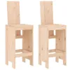 The Living Store Barhocker 2 Stk. 40x42x120 cm Massivholz Produktbild-Vorschau 3