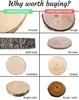 La Manuli Holzscheiben rund Ø17–20 cm, 5 Stück, 2,5 cm Produktbild-Vorschau 7