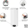 Brabantia Poubelle à pédale Newicon 30,0 L blanc Voir les images du produit 10