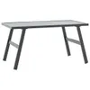 The Living Store Garten-Couchtisch Schwarz 90x45x35 cm Produktbild-Vorschau 3